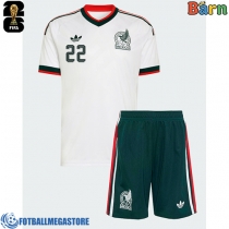 Fotballdrakt Barn Mexico Hirving Lozano #22 Bortedraktsett VM 2026 Kortermet (+ Korte bukser)